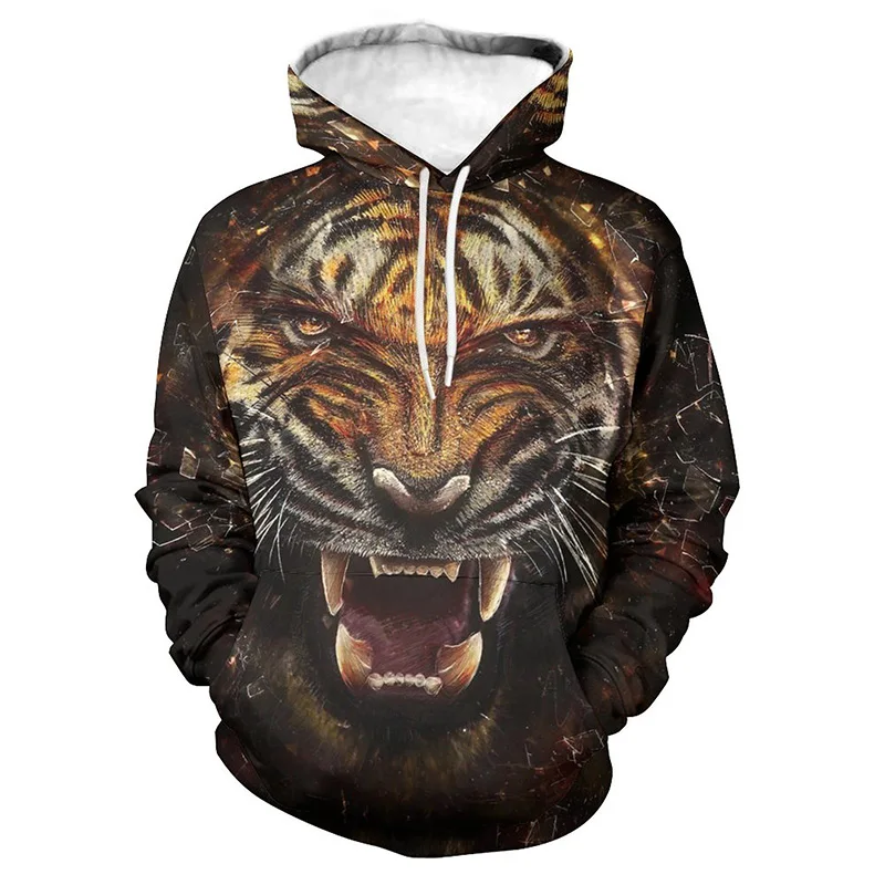 

Tier Tiger Hoodies 3d gedruckt Mode lässig Ropa Hombre Vintage Streetwear Männer Hoodie lässig übergroße Pullover Winter Tops