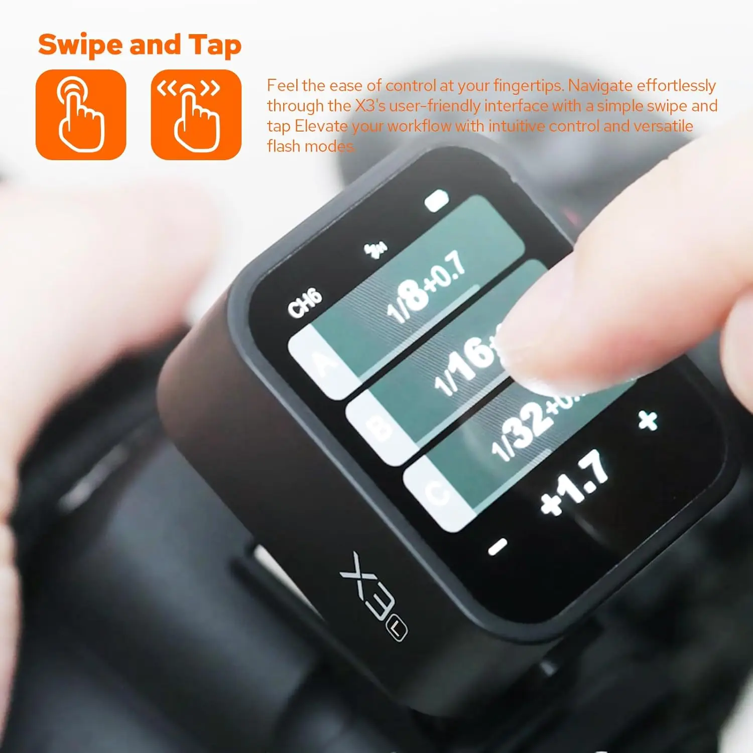 X3L X3-L TTL Flash Trigger for Leica, 2.4G Wireless Leica Flash Transmitter, Touchscreen Settings, Support TTL Auto