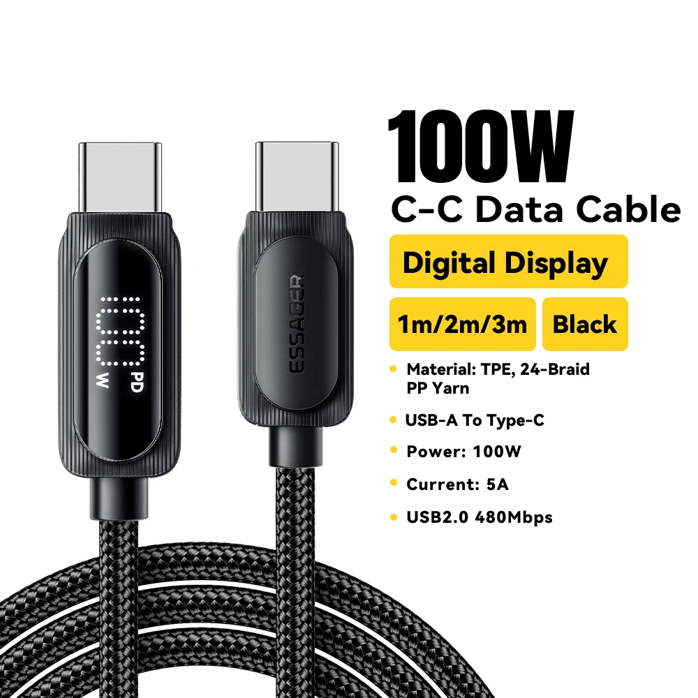 100W C To C Black