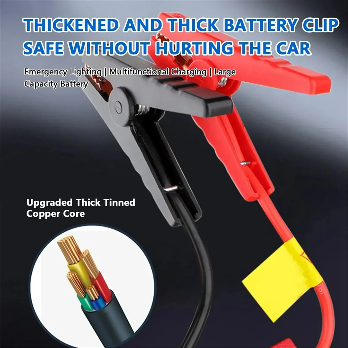 Новый портативный автомобильный аккумулятор емкостью 20000 мАч, зарядное устройство Power Bank, 12 В, пусковое устройство, автомобильный усилитель аварийного аккумулятора