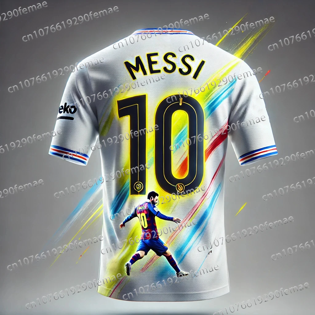 Messi Fashion Printed Pattern Men's Commemorative Edition Jersey Short Sleeve Daily Outdoor Comfortable Breathable T-shirt