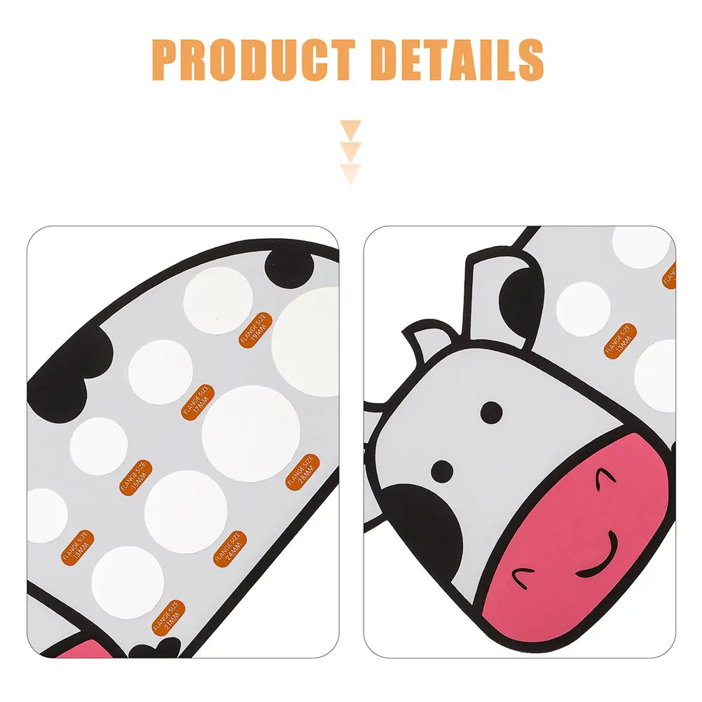 

2Pcs Measuring Card Flange Size Tool for Breast Quick Accurate Flange Sizer Helps Find Correct Size