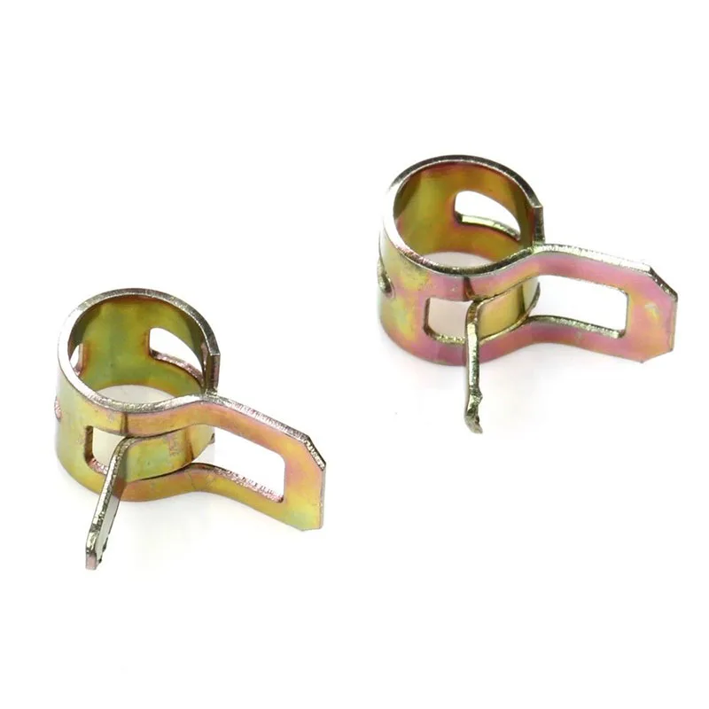 25pcs Fuel Line Clamps for Spring Engine Tools for Lawn Mower Generator Snow Blower Replacement Parts 25pcs Fuel