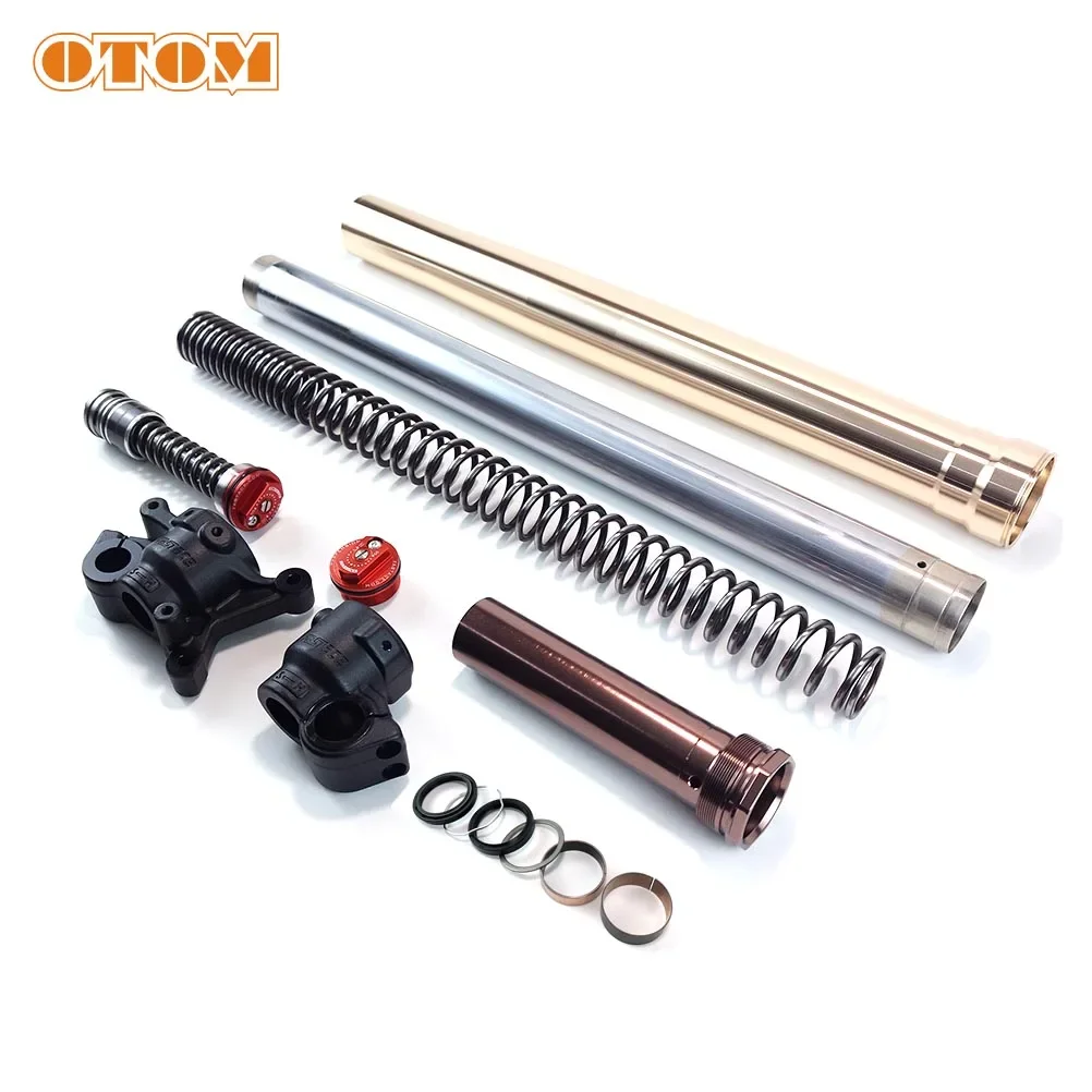 Motorcycle FASTACE Fork 47mm Shock Absorber Dual Chamber Spring Oil Seal Stopper Ring Lower Foot Brake Bushing For KAYO T6 K6