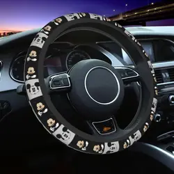 Mickey Mouse Head Car Steering Wheel Cover 38cm Elastic Fashion Car-styling Steering-Wheel Accessories