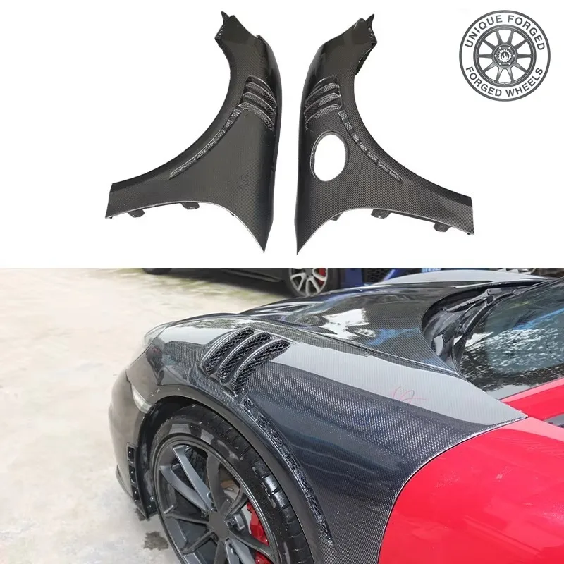 26 Style OUER 2012-2016 Car Upgrade Wet Carbon Fiber Fender New Condition Fit For 718 981 YG Style 1 Year Warranty