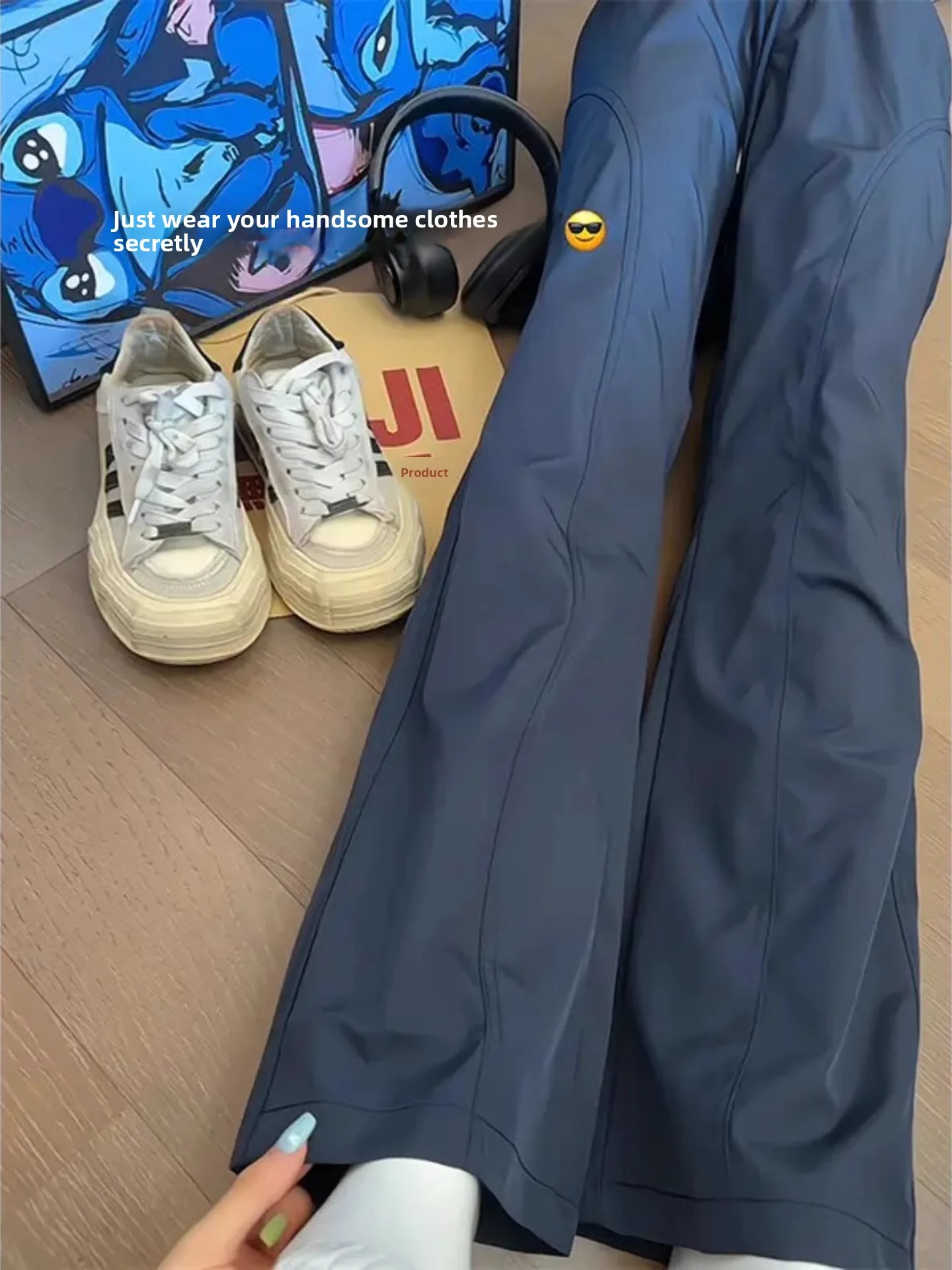 بنطلون رياضي رجالي سريع الجفاف مستقيم الساق، خفيف وناعم، ثلاث طبقات مضادة للتسلق، صيفي عصري وكاجوال