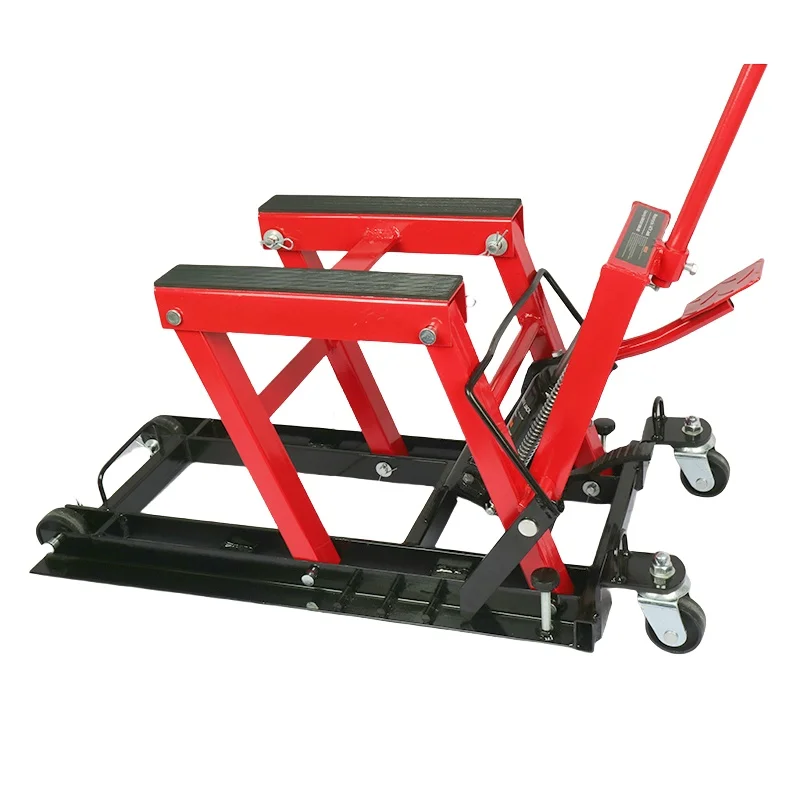 Heavy Duty Scissor Jack Hydraulic Height Adjustable Lifting Universal Motorcycle Stand Table Lift Jack