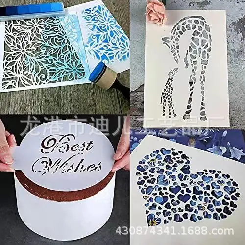 

15 Pcs Blank Template Slice Cutting Machine Stencils Cutter Mat Board Material Plastic Sheeting