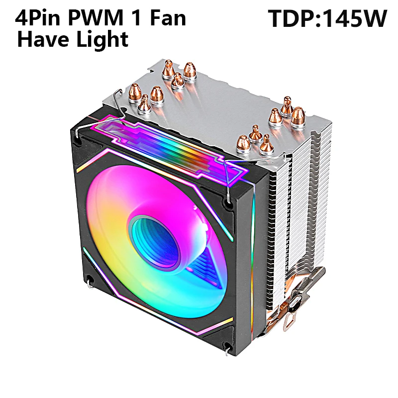 6 Heat pipes 1 Fan-