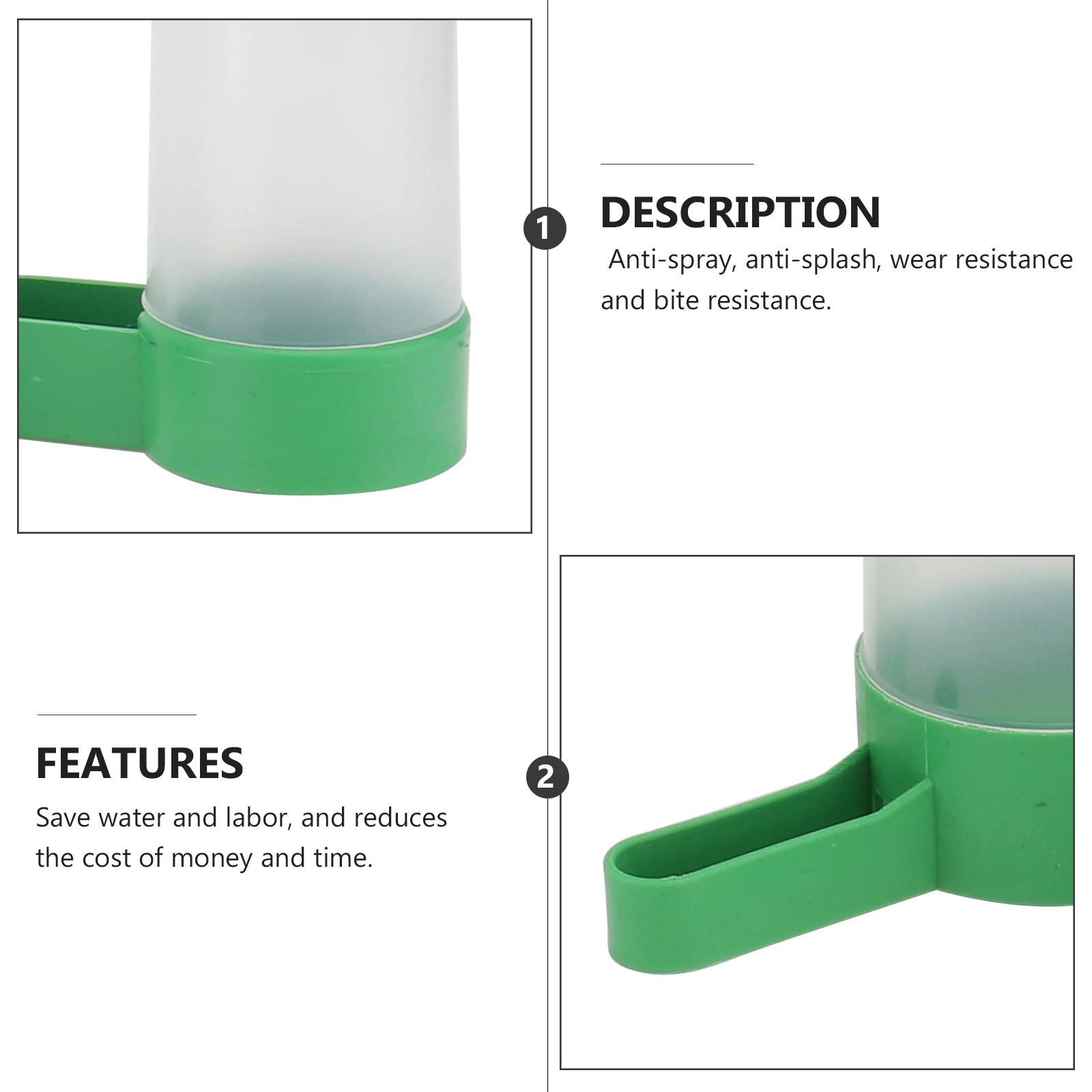 

Automatic Bird Drinking Fountain Pet Supplies Water Dispenser Bowl for Parrot Cage Easy Clean Small Birds Feeder