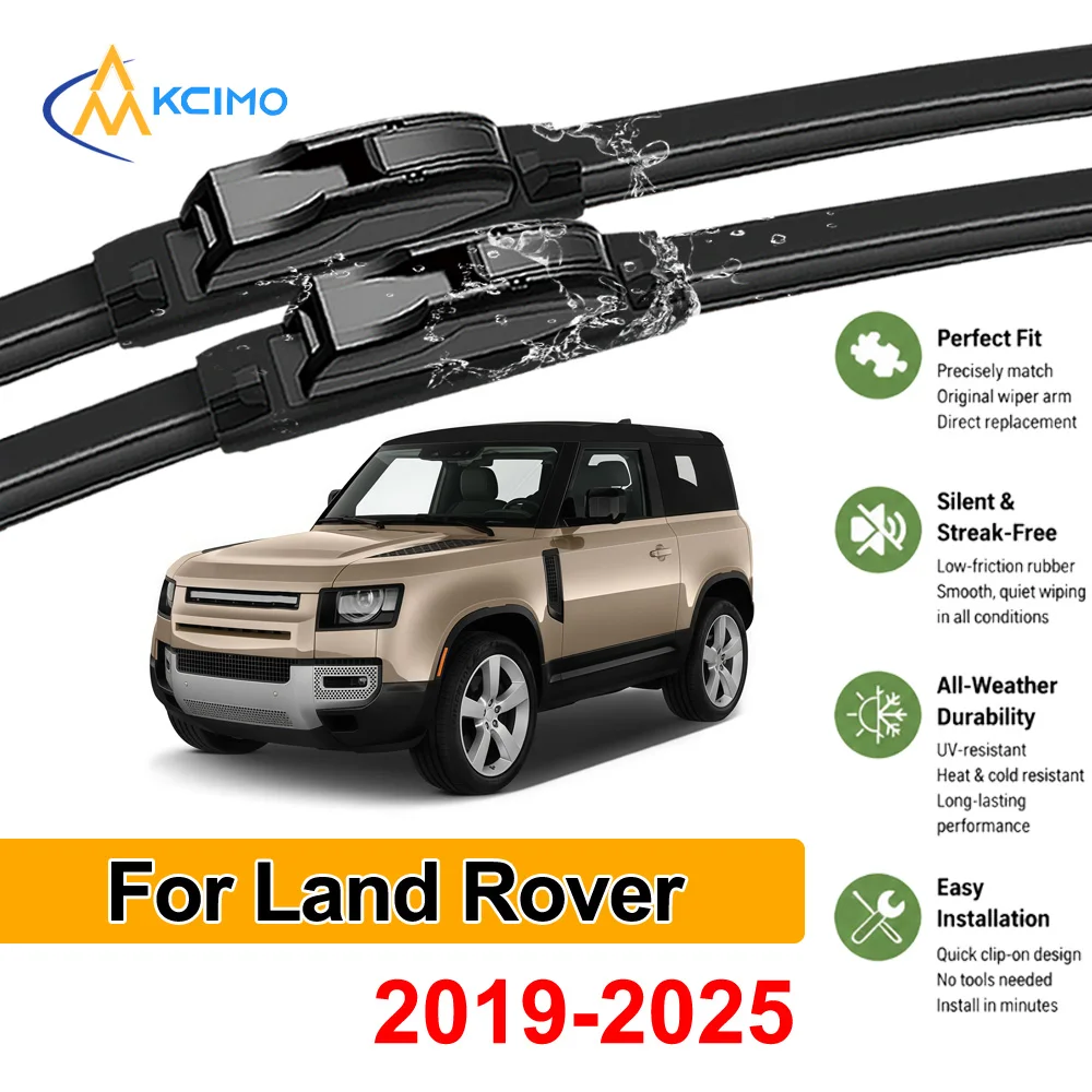 Windshield Rubber Car Wipers Replacement Kit For Land Rover Defender L663 2019-2025 Front Window Wiper Blades Clear View