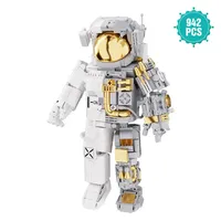 Space Astronauts Building Blocks Spaceman Exploring Robot Adventure Model Action Figure Bricks Educational Assembly Toy Kid Gift