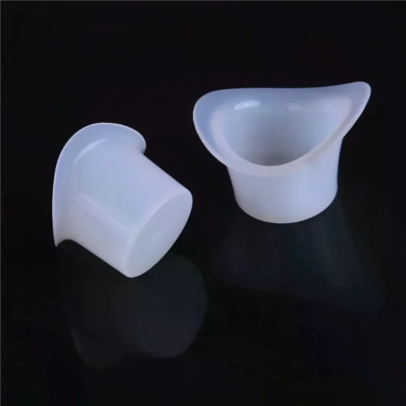 ถ้วยล้างตาซิลิโคนแบบใช้ซ้ำได้ 2 ชิ้น/ชุด ถ้วยล้างตาเจลนุ่ม สำหรับผู้สูงอายุ ผู้หญิง ผู้ชาย เด็ก นักเรียน