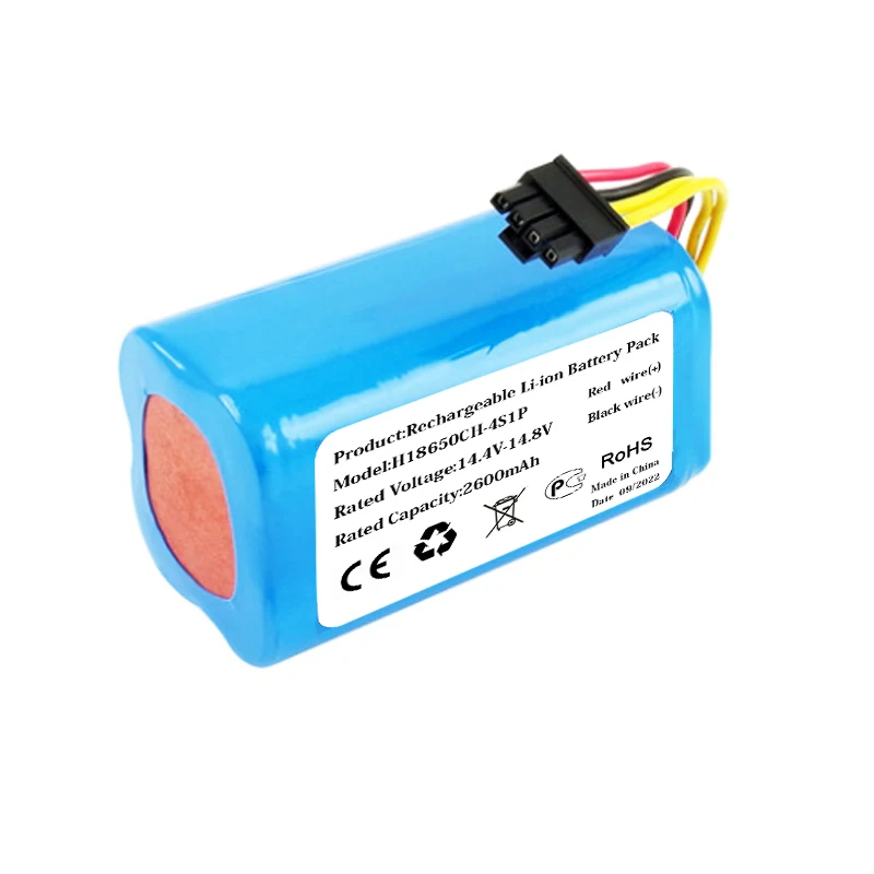 New 3400mAh/2800mAh Battery 4ICR19/66 ML:BONA18650-MF1 For CONGA 1290 1390, Polaris PVCR 0920WV Rufer, Redmond RV-R500 Robot