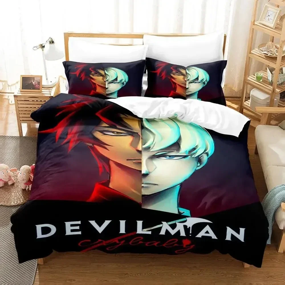 

Anime Devilman Crybaby Supplies Set Duvet Cover Set Bedding Sets Adults Bed With Pillowcases No Filling Luxury Birthday Gifts