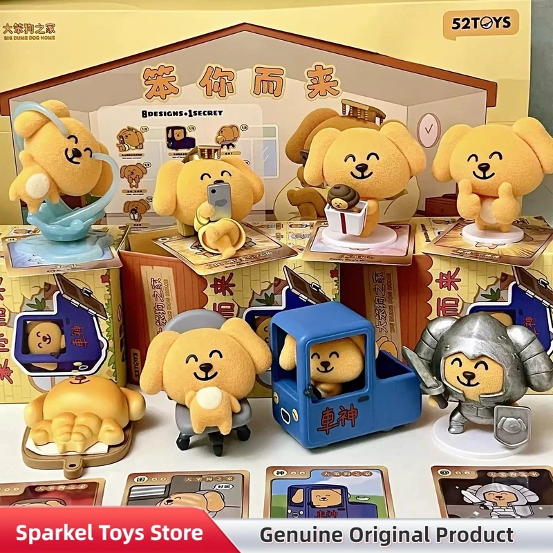 

Big Dumb Dog Home Bumbling Your Way Series Blind Box Cute Cartoon Anime Figure Trendy Desktop Decor Toys Gift For Collectors