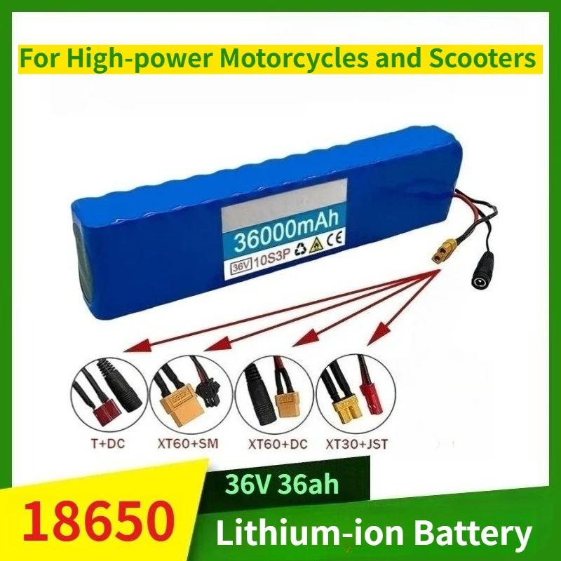

18650 10S3P 36V 36Ah Lithium-ion Battery 500W for High-power Motorcycles and Scooters