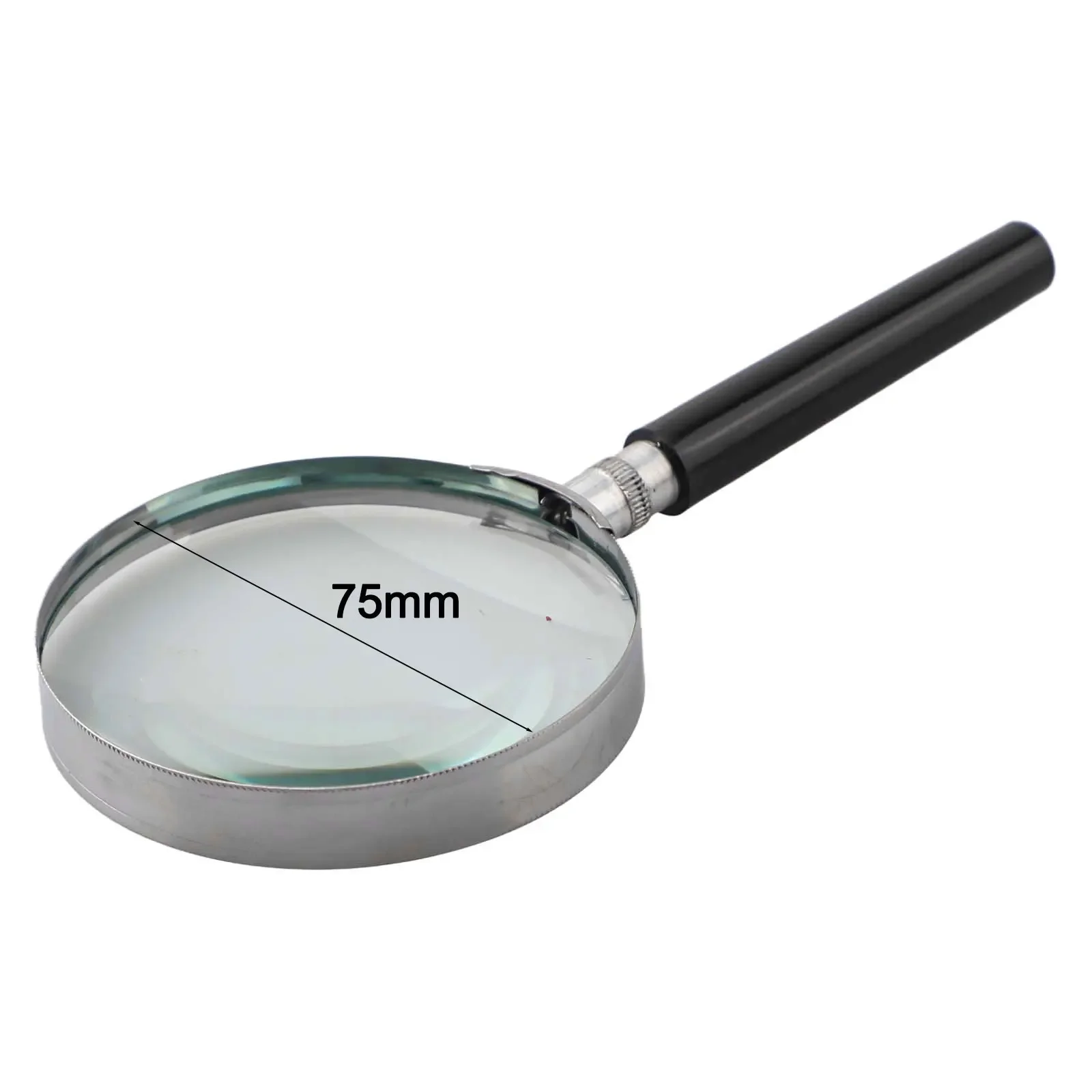 5X Magnification Portable Handheld Magnifier For Reading And Collecting Features Optical Glass Lenses In A Lightweight Design