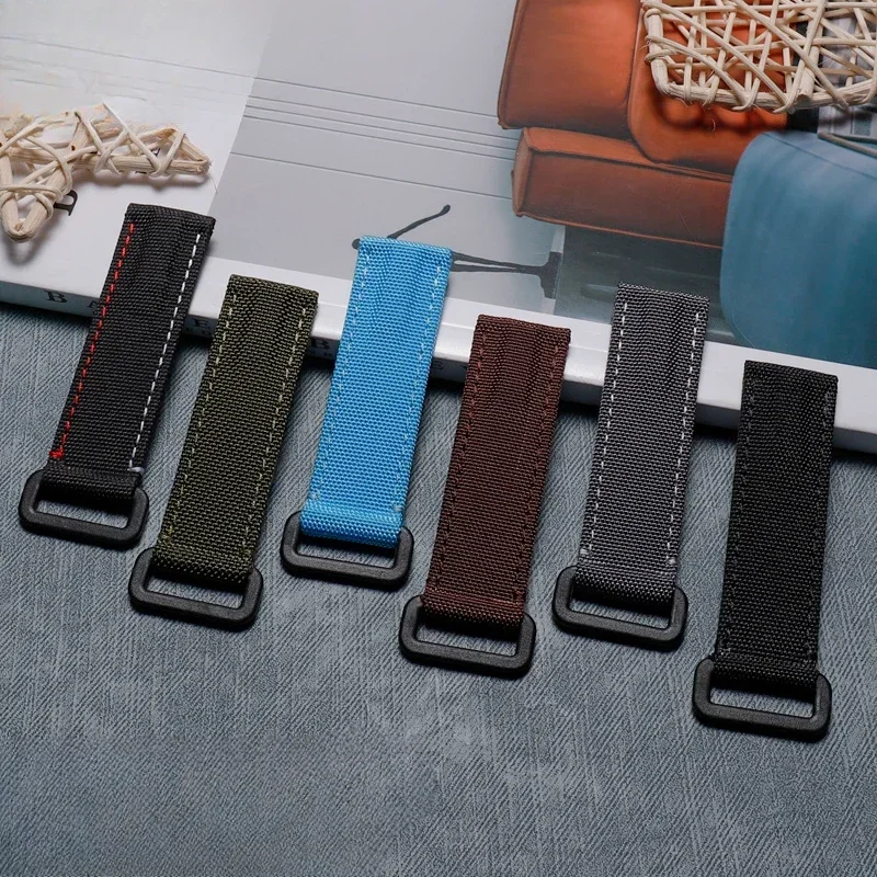 Daytona O-mega Swatch branded T-udor Bay Velcro 20mm Nylon Velcro Watchband Seiko CASIO Tis-sot  Accessories Apple