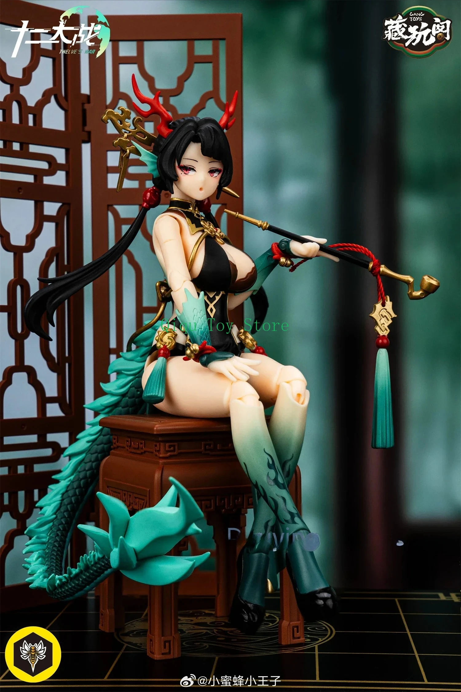 

В наличии CANG-TOYS Girl Qinglong Armor масштаб 1/12, анимированная фигурка в китайском стиле, коллекция аниме, статуя