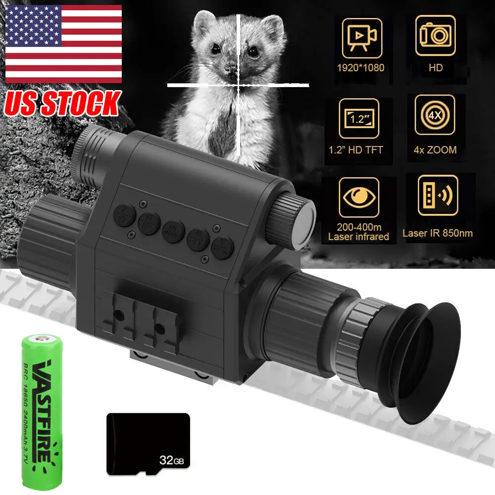 

Megaorei M5 Outdoor Hunting Night Vision Scope 850nm IR Infrared Video Recorder