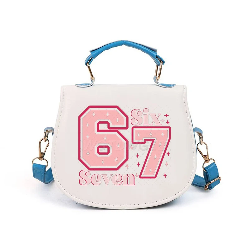 ستة سبعة حقيبة كتف عيد الحب متعة Coquette القوس 67 الاتجاه حقائب اليد النسائية موضة Xoxo هدية عيد الحب حقيبة كروسبودي للأطفال