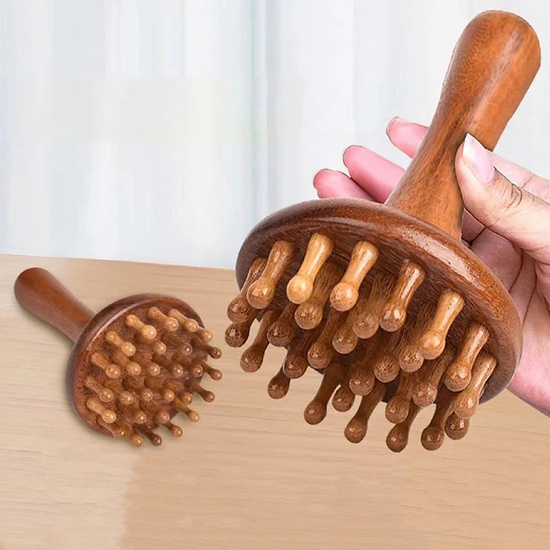 

Wooden Mushroom Massager Manual Massage Tool, Wood Mushroom Massage Tools Muscle Tension Local Fat Gua Sha For Full Body Use
