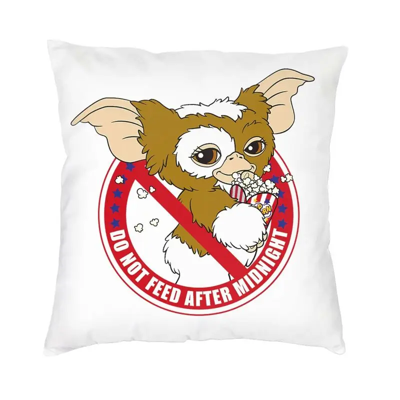 Do Not Feed After Midnight Gremlins Gizmo Pillow Case Home Decorative Mogwai Cushions Throw Pillow for Sofa Double-sided Print