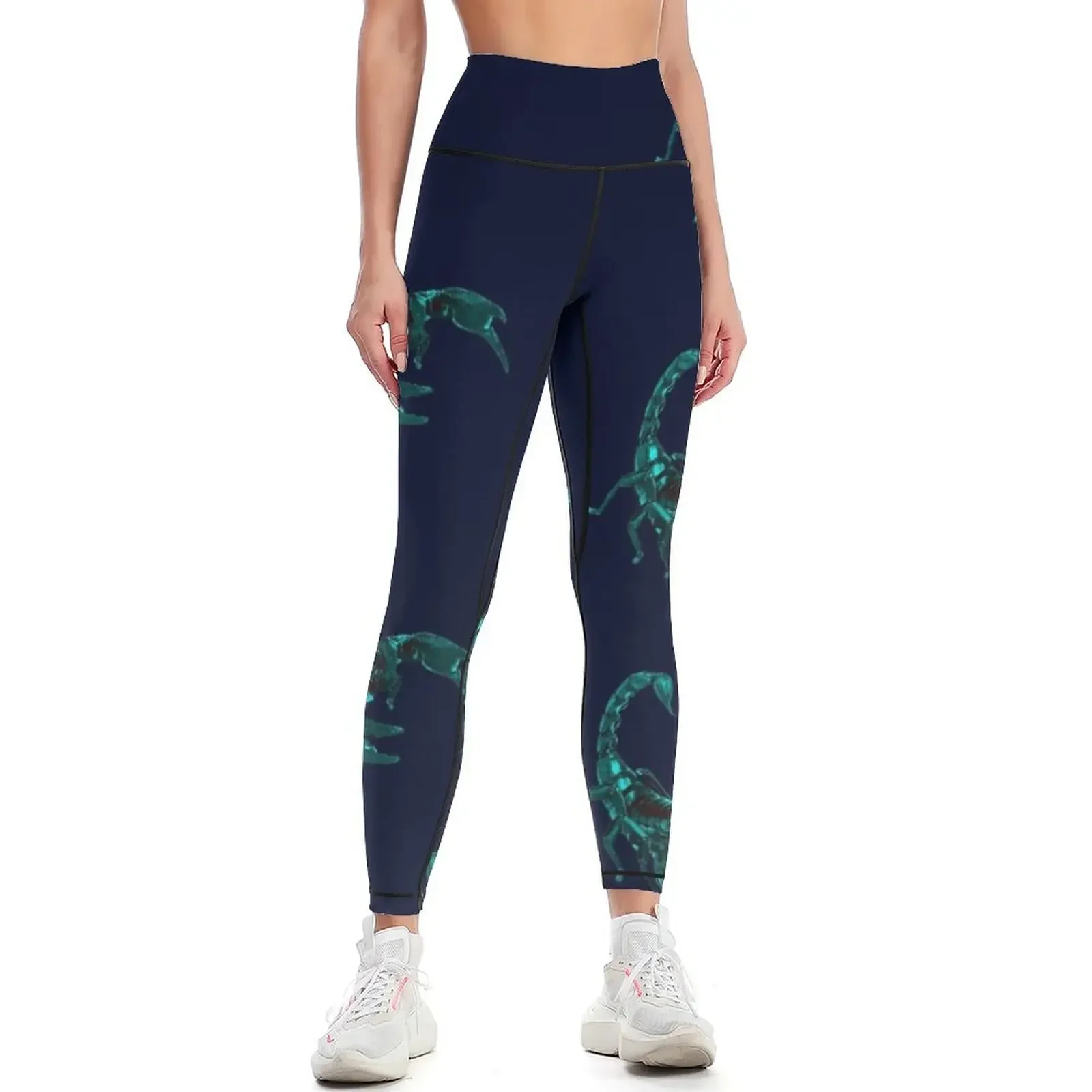 

LostScorpion Teal Leggings active wear Female legging pants Fitness's gym clothes Women's push up Womens Leggings