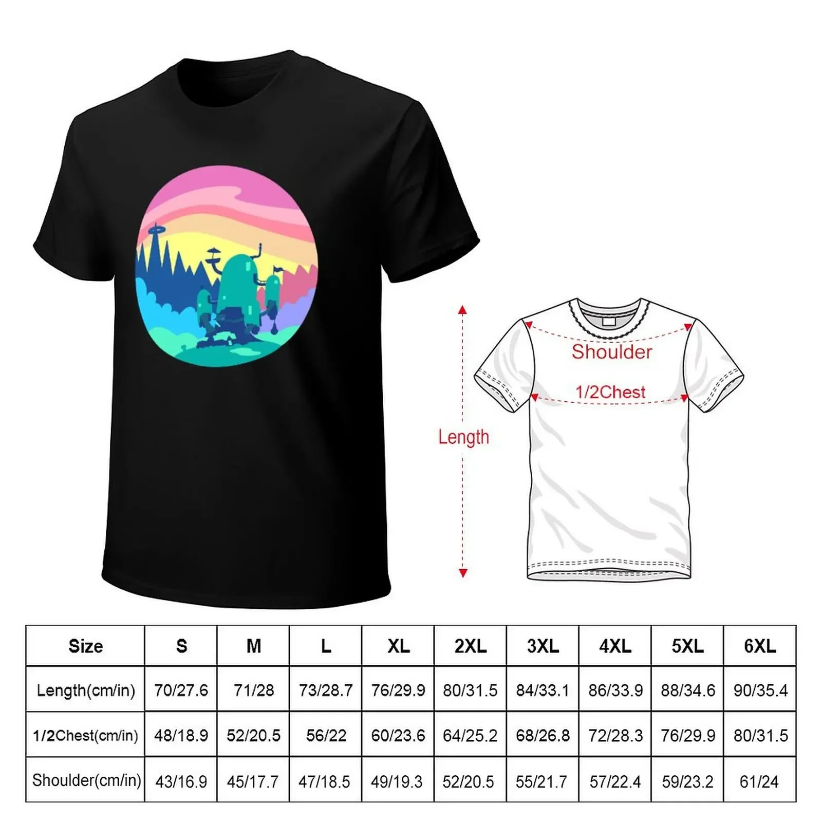 Tree House Vector Landscape T-Shirt sweat blanks anime stuff outfits for men