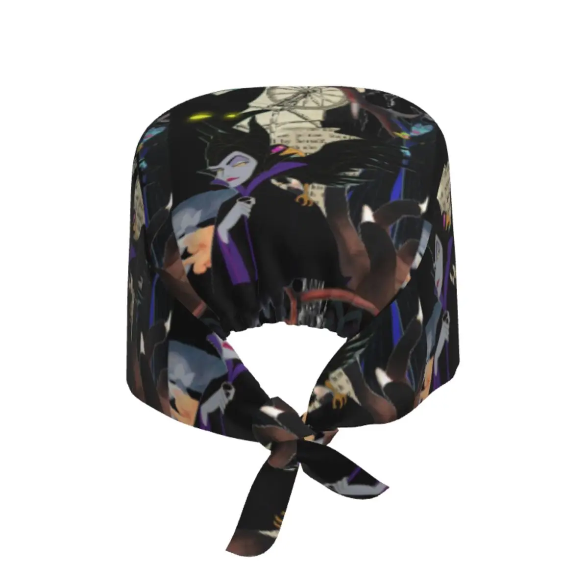 Custom Villains Maleficent Scrubs Cap Surgical Hats Women Men Operating Room Cap Operator Hats Lab Works Hat
