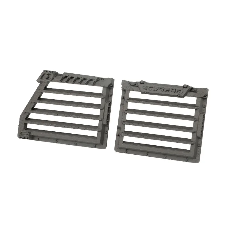 Ochrona przednich drzwi, okna i kratki wlotowej WBRC do samochodu RC Crawler 1/10 TRX-4 Defender, ulepszone akcesoria