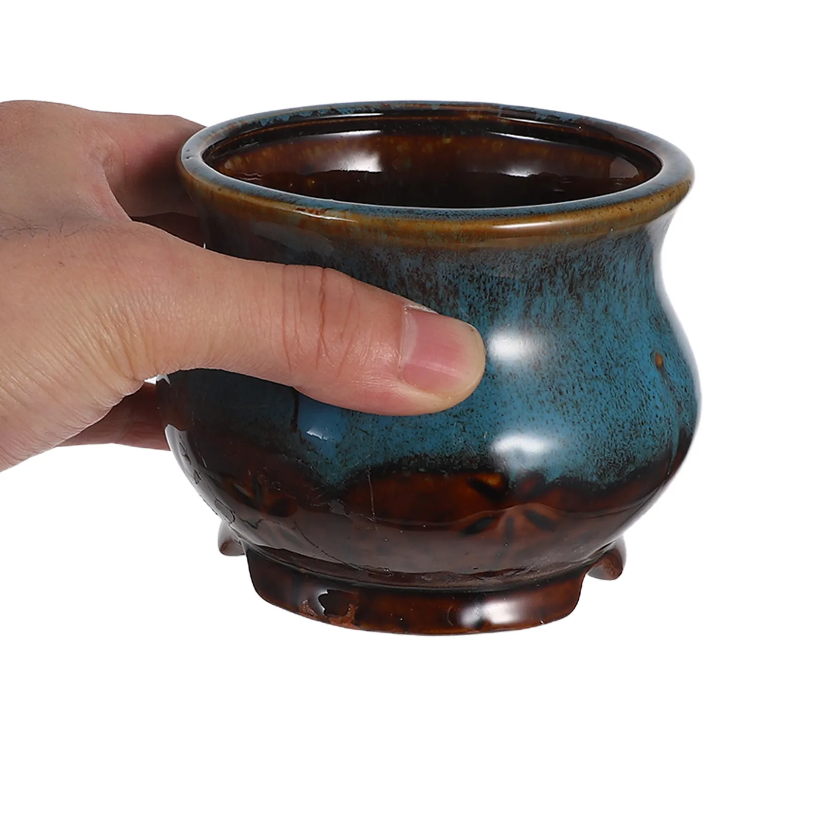 

Набор из 5 керамических винтажных цветочных горшков для суккулентов и кактусов, декоративные кашпо для дома, офиса, сада, комнаты, рабочего стола