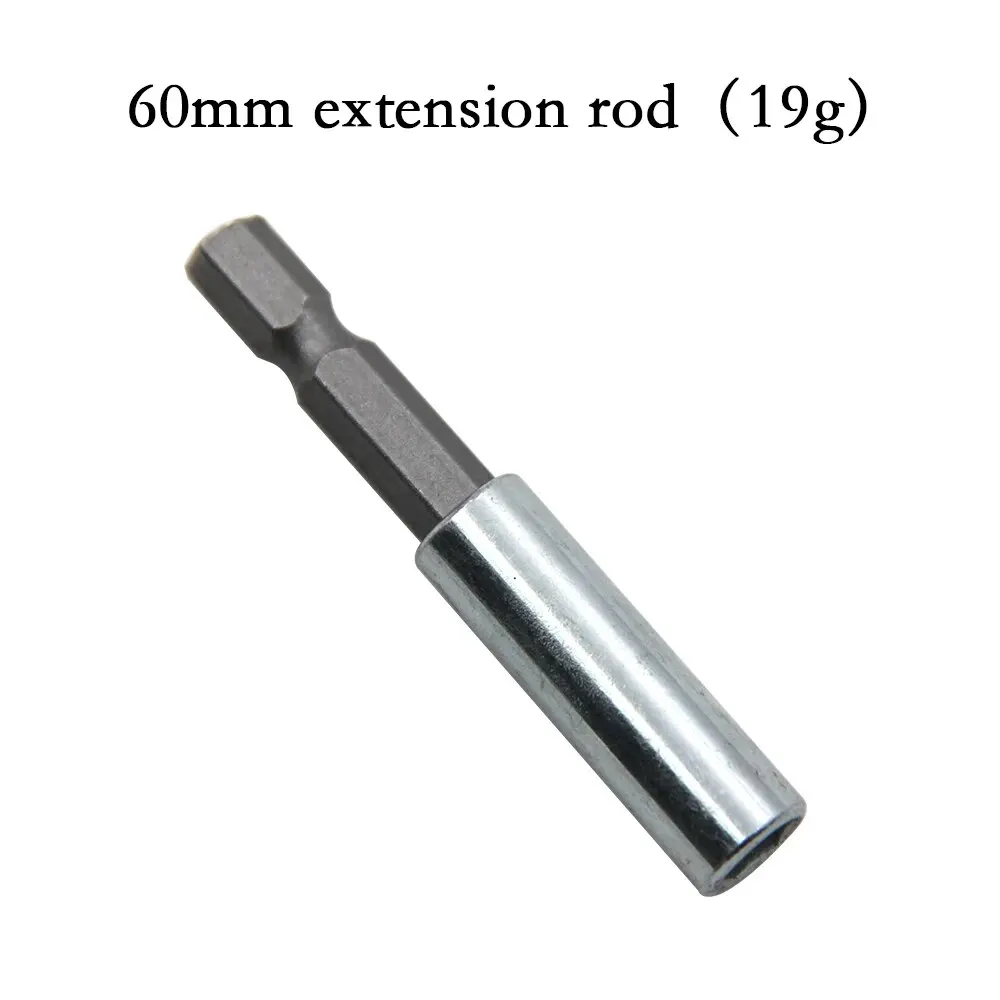 10pc 60mm Hex Shank Extended Connecting Rod 1/4 Quick Change Batch Head Joint Electric Tool Accessory Set