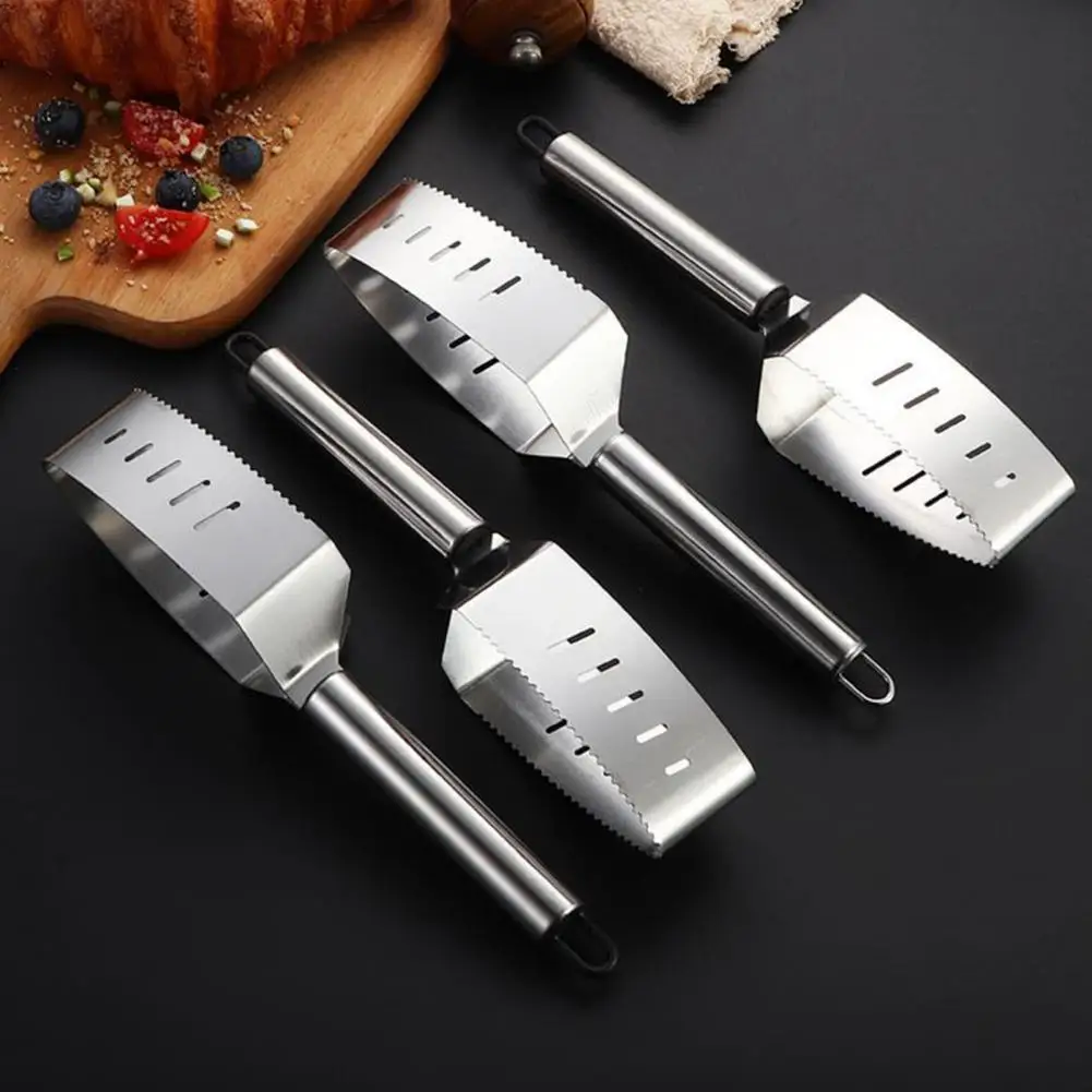 Stainless Steel Fruit Cutter Stainless Steel Watermelon Slicer with Ergonomic Wooden Handle Triangle Fruit Cutter for Watermelon