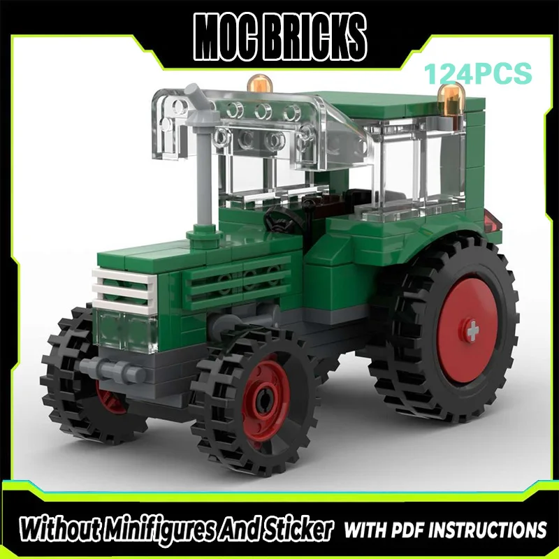 

City Car Model MOC Building Bricks Small Agricultural Vehicle Modular Technology Gifts Holiday Assemble Children Toys Suit