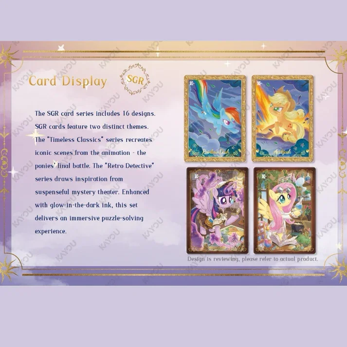 KAYOU My Little Pony Karten, internationale englische Version, chinesische Serie, originale Anime-Sammelkarten, Spielzeug, Geburtstagsgeschenke für Jungen und Mädchen. – Detail 13