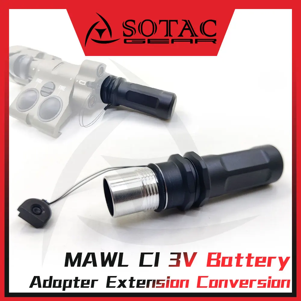 

Tactical MAWL C1 Laser 3V Battery Adapter Extension Conversion Weapon Accessories SOTAC GEAR