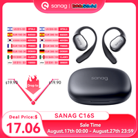 Sanag C16S Bluetooth 5.4 Wireless Headphones Open Ear OWS Earphones HiFi Sound Flash-sale Headset Choice Sports TWS Earbuds