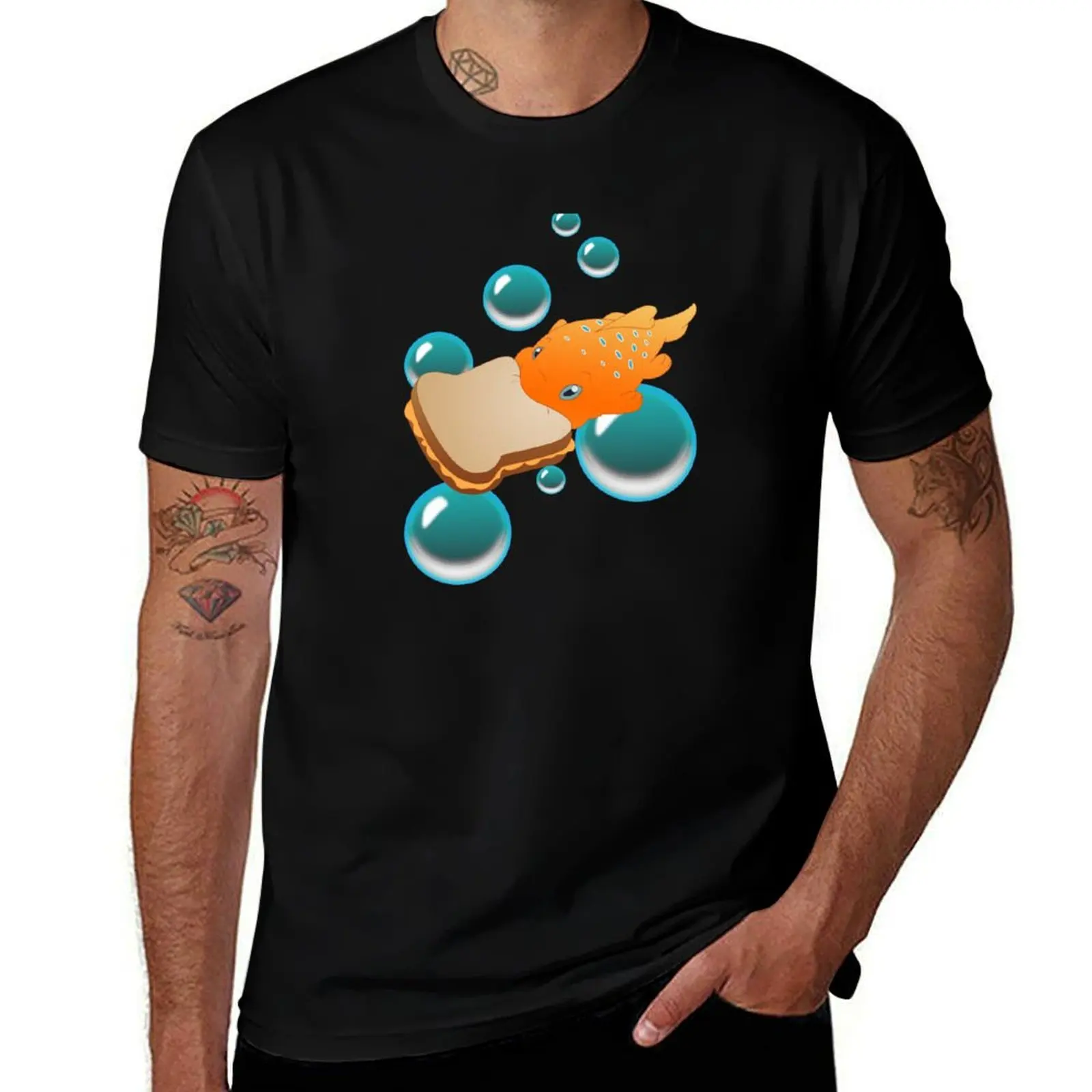 Pudge the Fish T-Shirt Athletic Quick Dry for Men T-Shirt