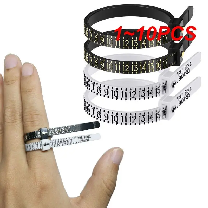 1~10PCS Finger Size Measurement Circle Measuring Size Finger Circumference Measurement Soft Ruler Measuring Ring Jewelry