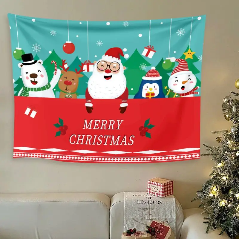 VIKAMA Friends Elf Wreath Tapestry Wall Hanging, 6 Designs, Wall Decor for Bedroom Living Room Dorm
