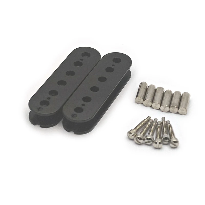 [Pickup DIY Kits] LP Guitar Humbucker Pickup Kits-Brass Cover/Ceramic/Plastic Bobbin/Fixed/Adjustable Pole/4C Cable Pickup Kits image 2