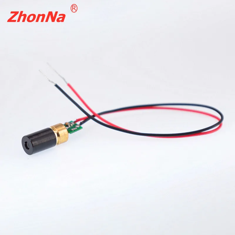 650nm 5mW 6mm Cross Line Dot 6*13mm Industrial  MINI Red Locate Laser Head LD Module Laser Module Medical positioning3 to 4.2V i