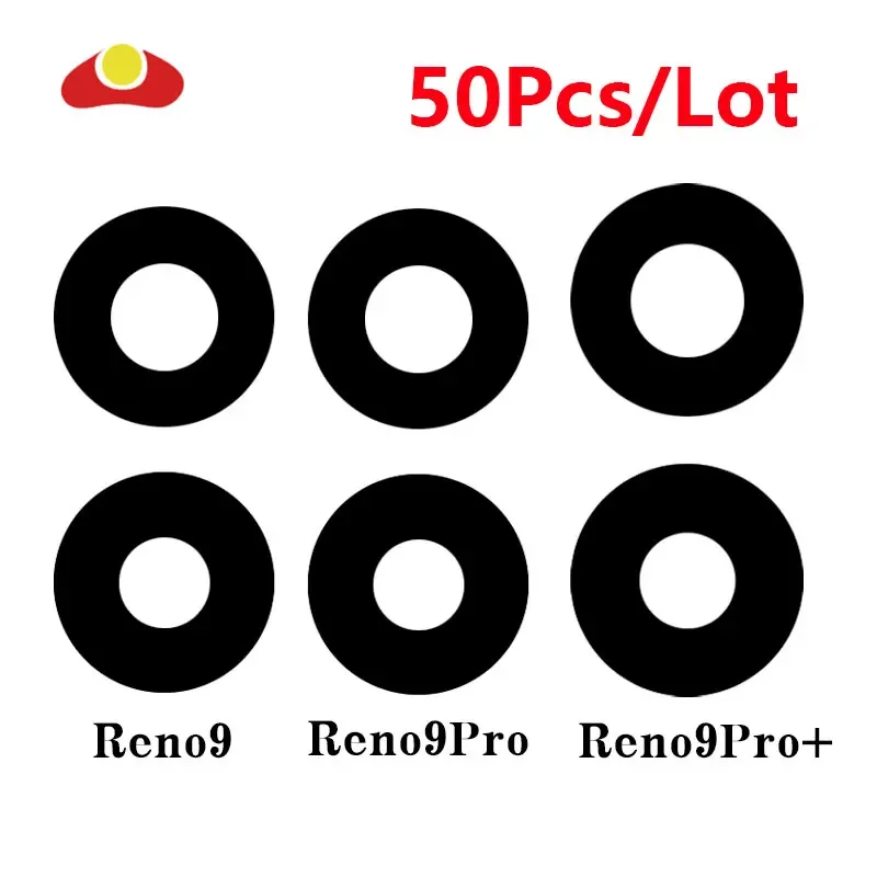 

50Pcs For OPPO Reno 9 Pro 9Pro Plus Back Rear Camera Glass Lens with Sticker Replacement