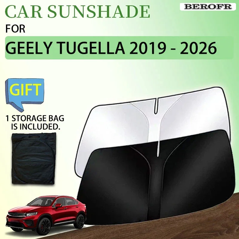Sunshade For Geely TugellaFY11 2026 - 2019 2024 Knewstar 001 Xingyue S Accessories Front Window Protector UV Storage Cover Part