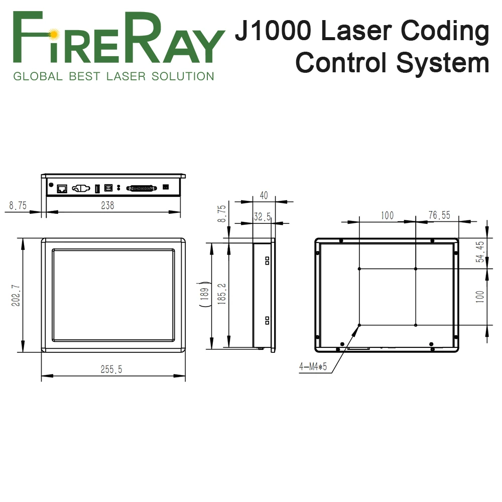 FireRay Original BJJCZ Laser Coding Control System JCZ Fly Marking Controller for Co2 / UV / Fiber / MOPA Laser Marking Machine