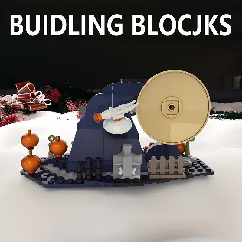 The Nightmare Before Christmas Building Blocks Night Pumpkin Lantern Terror House Model Assembly Brick Toys Kid Halloween Gift