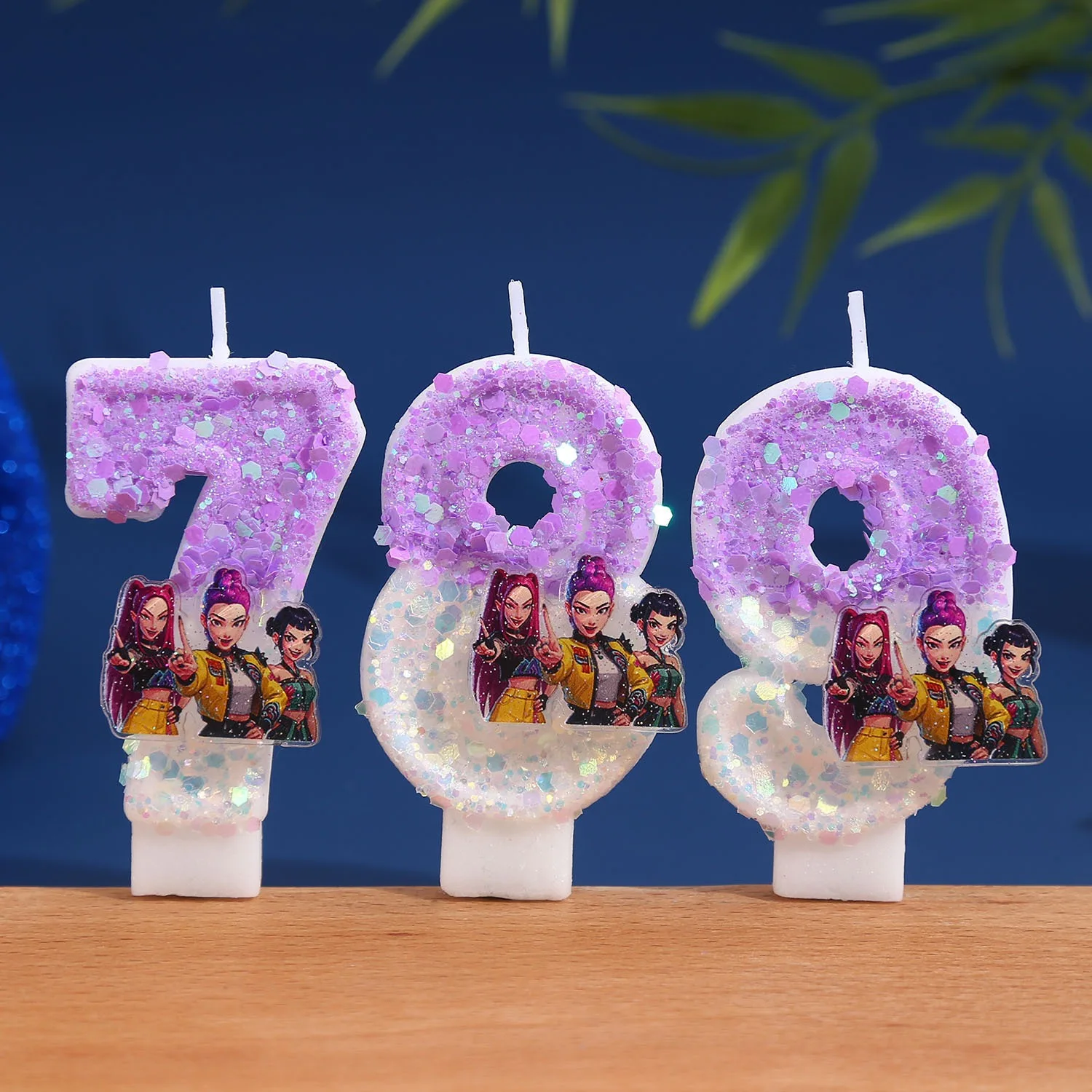 

2026-NEW Demon Digital Candle Cake Decoration Number Candle Cake Top Birthday Party Kpop Cake Decoration